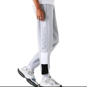 NWT Men's LACOSTE Tapered Leg Lifestyle Sweatpants, Gray, Retails $110! 3xl
